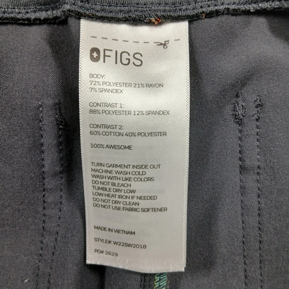 FIGS Technical Collection Men's Tansen Jogger Scrub Pants Charcoal XL‎ EUC